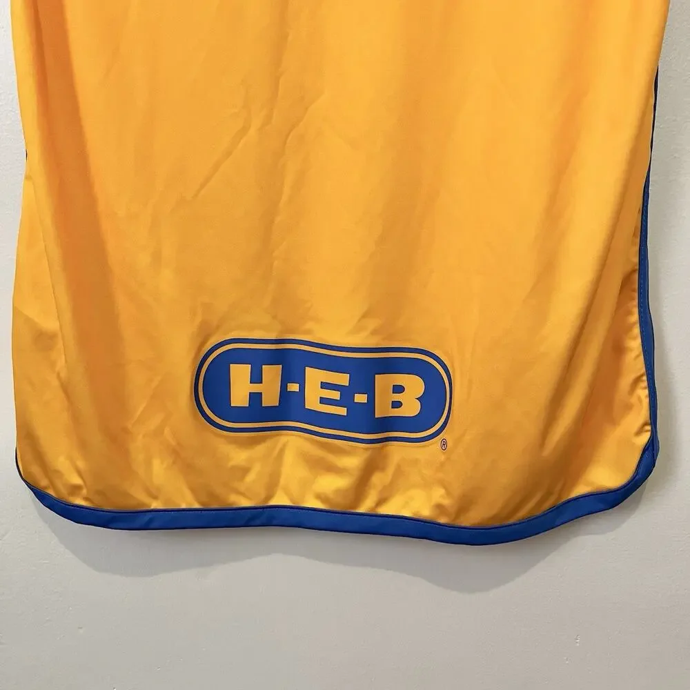 2023 Adidas Monterrey Tigres UANL Home Yellow Blue Soccer Jersey Cemex Rare Sz L